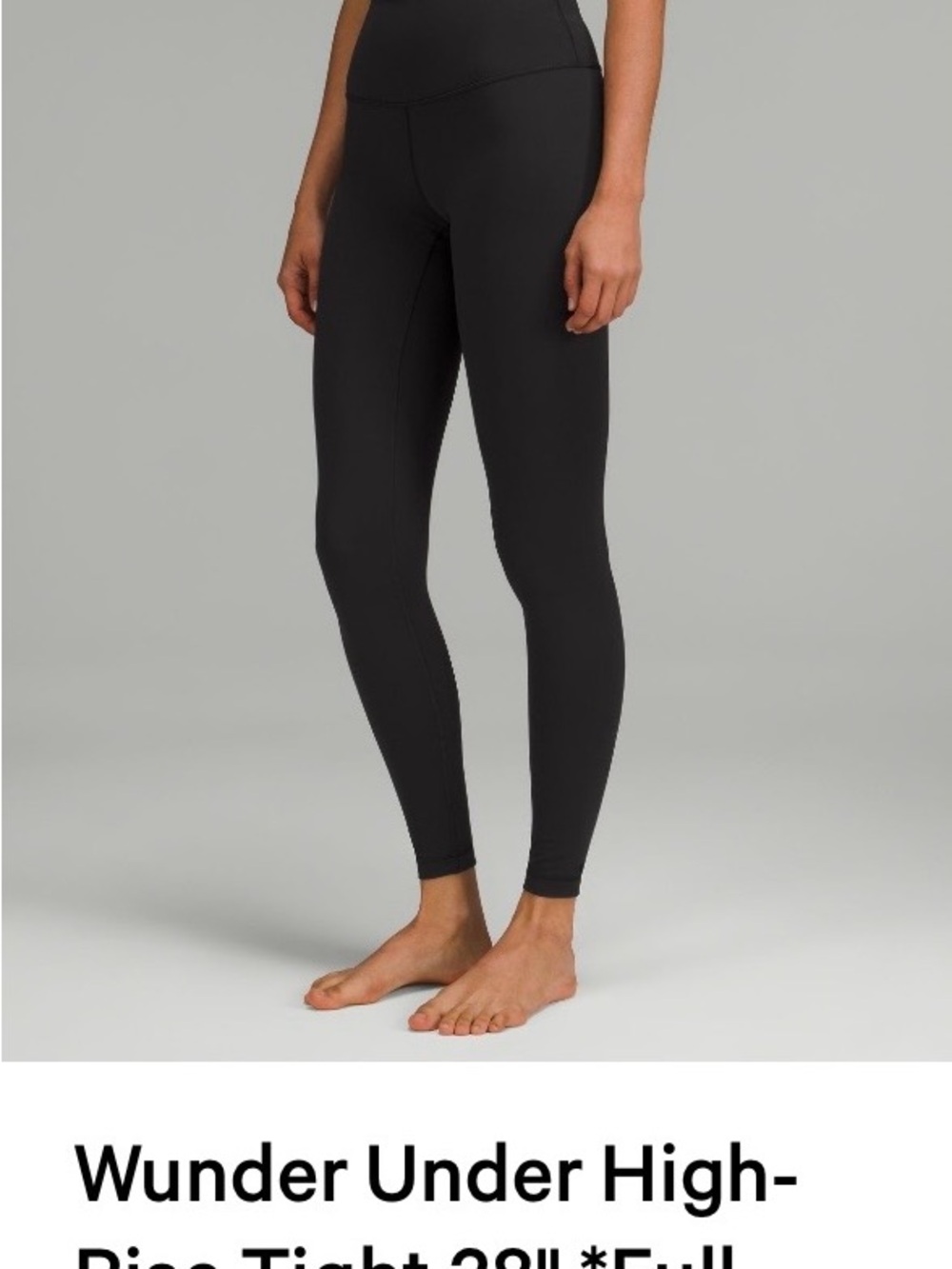 lululemon athletica Black Wunder Under High-Rise Leggings